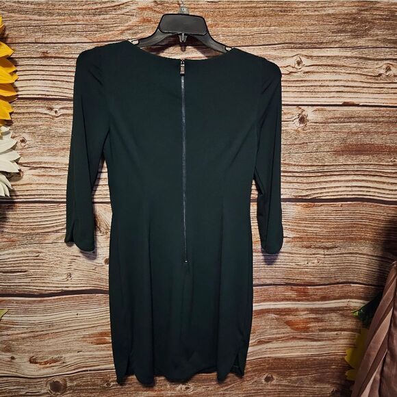 Vince Camuto dress forest green women's 6 Pre-owned - Picture 2 of 5